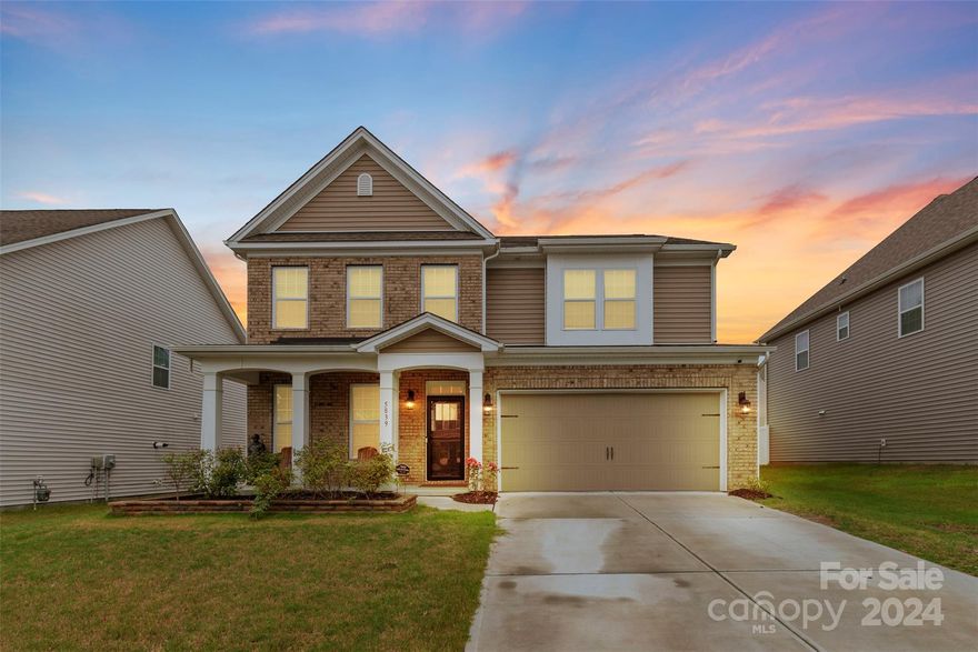 BACK ON MARKET DUE TO NO FAULT OF SELLER! Welcome to Austin Corners, an amenity rich community with a pool and playground, located just 10 minutes away from Concord Mills and lots of restaurants! With over 3,200 sq ft, this 4 bedroom 3 bathroom home with an upstairs loft has lots of upgrades. Sellers added additional concrete in the backyard with a custom fire pit, in the upstairs loft there are built-in speakers in the ceiling with a screen projector and monitor that will convey, sellers will also complete interior touch up painting throughout upon moving out of the house. The primary bedroom located on the 2nd floor is massive with its own sitting area! Guest bedroom, half bath and full bathroom downstairs. The loft is already wired and set up for your man-cave or family Friday night entertainment lounge. You'll love that every secondary bedroom in this house is so spacious and there's so much storage! Did I mention the walk-in pantry and the butler's pantry next to the kitchen?