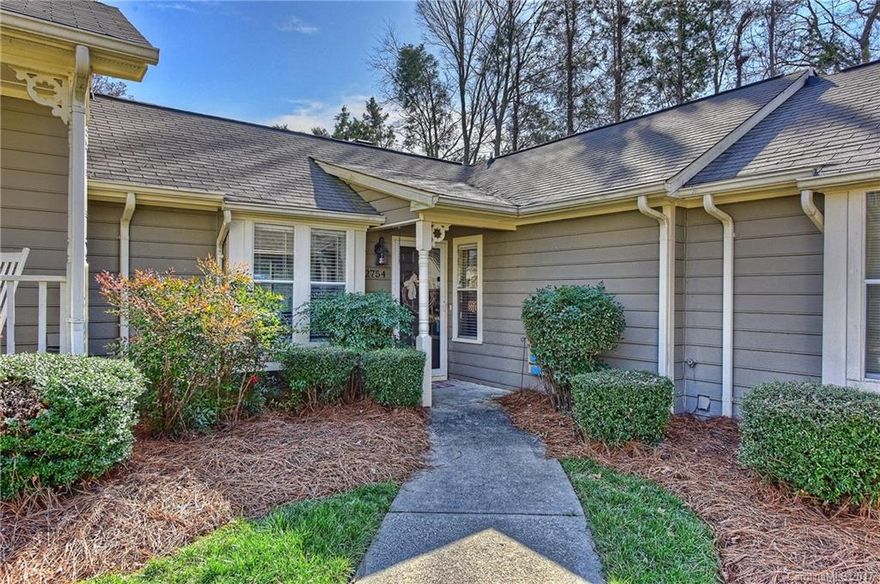 Beautiful townhome for rent located in private neighborhood next to Quail Hollow shopping
center. Brand new laminate flooring in kitchen,baths,and great room. Refinished cabinets with granite counter-tops.  This cottage style community provides wonderful amenities such as a neighborhood pool, and is an easy walk to grocery shopping, restaurants, and more! Owner will consider month to month or short term leases. Contact owner direct for showings.