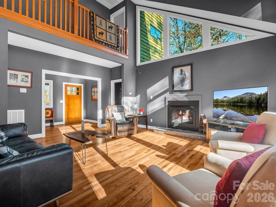 HUGE PRICE IMPROVEMENT!!!  LAKE LURE IS BACK AND READY TO ROW!!  Modern farmhouse meets contemporary chic in this beautiful custom built home designed by architect Gregory La Vardera using the highest quality materials. Each room includes large windows for breathtaking scenery and winter mountain views. Two story great room with floor to ceiling windows and open floor plan lend the quintessential element for entertaining guests. Other features include a pergola entrance, large back deck and primary bedroom with en-suite bath. Dedicated office/study affords a space for work or play. Downstairs find a living area created for the ultimate recreation experience with doors leading to the outdoor firepit and sitting area. New HVAC in 2023, carpeting in 2024 and dishwasher in 2025. Additional recent improvements include remodeled upstairs bathroom and refinished hardwood flooring. Home includes a transferable termite bond.  Furniture included with an acceptable offer making this home move-in ready. ST rental allowed making for a great investment opportunity (rental records available). Amenities include two 18 hole golf courses, pool, clubhouse and lake access.  Proximity to the renowned city of Lake Lure makes this property a great forever home or home away from home that simply has to be seen to be appreciated.  Per town of Lake Lure, the lake will be ready for play by Spring.  Check out the link below for more information. 

https://www.facebook.com/share/1HChASnYLC/?mibextid=wwXIfr