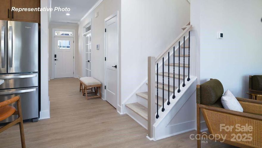 The New Tillery floorplan NOW under construction.  This impressive home starts with an inviting front porch where the entry is flanked by a dining room on one side and an office on the other.  Main floor also has a guest room, full bathroom with walk-in shower, & large family room w/Fireplace open to kitchen w/Island!  Chef's Kitchen boast quartz counters, wall microwave & oven with a gas cooktop sporting a Stainless-Steel Canopy Range Hood.  This home has the Premium Matt Black hardware pkg that pops against warm grey cabinets. 2nd floor has spacious loft, 3 bedrooms, J&J bath, along with the Primary that includes 2 Walk-in closets, separate tub & shower w/dual vanity!  All this and a Large pool & clubhouse to come and only a few minutes to a Lake Wylie boat ramp & park. Home is connected includes programmable thermostat, Z-Wave door lock and wireless light switch, touchscreen control device, automation platform, video doorbell!  All features are subject to change without notice.