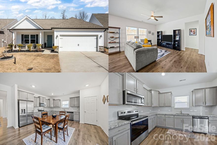 There is something immediately comforting about this Mount Holly location. It offers a slower pace the moment you arrive, where everyday life feels more intentional, and home feels like a place to truly recharge. Built in 2023, this home delivers the fresh feel of new construction while still feeling settled into its surroundings. This beautiful home backs up to a wooded area, providing a peaceful natural setting that you can enjoy from the patio, whether you're starting your day with coffee or winding down in the evening.

Inside, the open floor plan is designed for connection. The kitchen features granite countertops and table space and is open to the family room, so cooking, hosting, and everyday living flow together with ease. It is a layout that supports both quiet nights at home and casual gatherings where everyone naturally ends up in the heart of the home.

Life here is also about convenience and belonging. Nearby parks, trails, local shops, dining, and the charm of downtown Mount Holly make it easy to enjoy the community, while access to the greater Charlotte area keeps work and weekend plans within reach. The balance is what makes this one stand out. Comfort, convenience, and a setting that feels like a retreat.

If you have been waiting for a home that feels current, welcoming, and grounded in a lifestyle you will genuinely enjoy, schedule a showing and experience it in person.