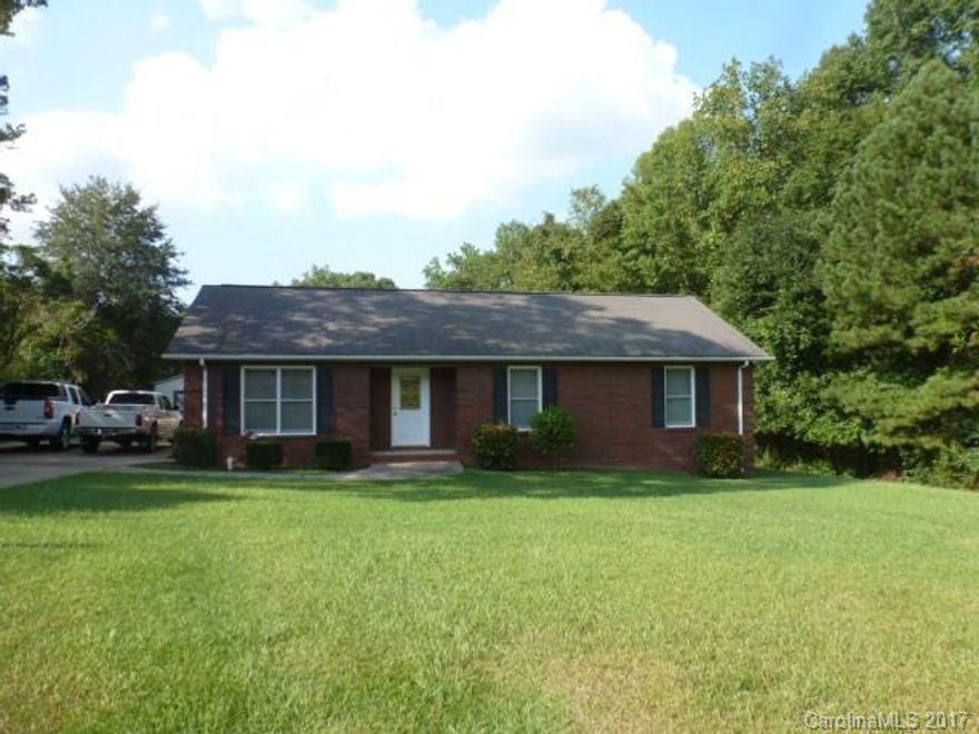 All brick, 3BR, 2BA ranch home on .56 acre lot. Living room, kitchen with eat in breakfast, appliances include range, dishwasher, refrigerator, microwave, kitchen has work island, laundry room. Great patio on back, paved driveway. Tile and carpet.
