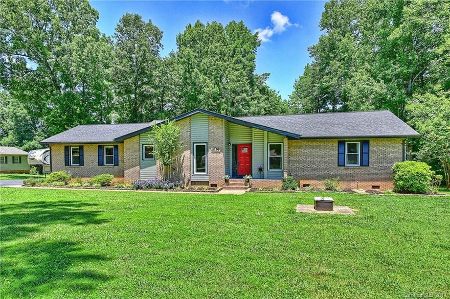 Beautiful 3 bedroom 2.5 bath ranch on 1 acre of land.  Features include front porch, screened porch, deck, Brazilian cherry hardwoods in foyer, hall, dining room and family room, stain master carpet in all bedrooms, oversized 2-car side-load garage. Cabarrus County schools. Additional 96 SF is laundry room.
