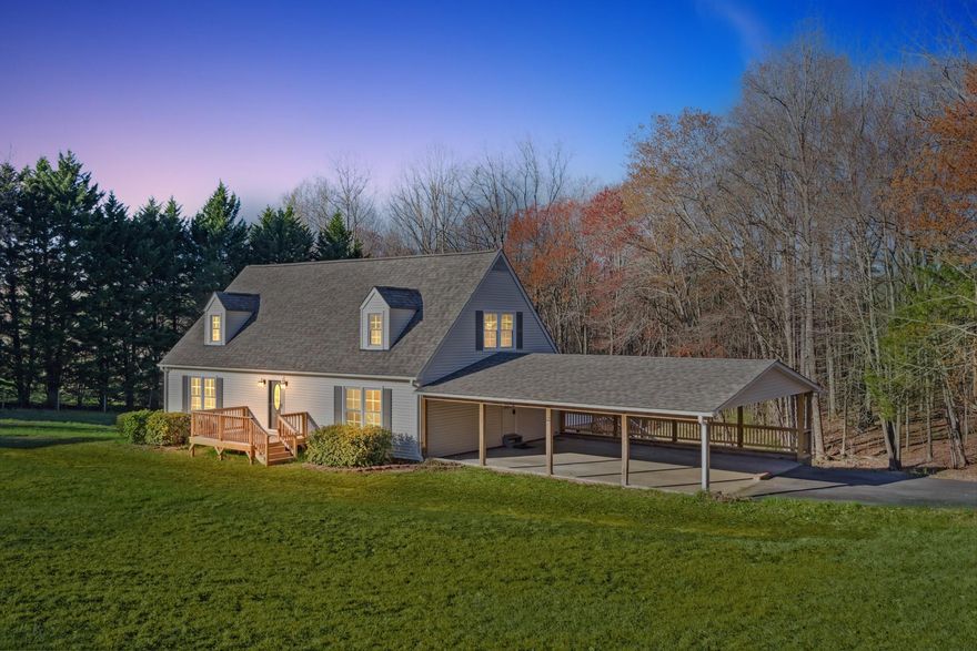 Beautiful fully-remodeled master down home in Pinnacle, NC! Welcome to your future home which sits on 2.69 pristine acres surrounded by mature trees, with views of stunning Pilot Mountain! This 3 bed 3 full bath home is perfect for entertaining! The main level includes a spacious living room, dining area, and chef's kitchen with granite countertops, sleek black appliances, and clean white cabinetry. Additional countertop seating backs to the dining area. Double french doors off the dining area lead to an enclosed porch, which offers ultimate privacy, and year-round entertainment! The Master bedroom has a private 5-piece bathroom and cedar closets throughout. 2022 all new windows, HVAC and roof with transferable warranties. Upstairs bedroom has separate new 2022 heating/cooling. Walk in attic is ideal for storage or add-on bonus room. The large unfinished basement would make a perfect Mother-in-Law suite or cash-flowing rental. Don’t miss the chance to own your private slice of heaven!