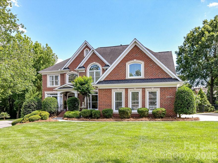 Stunning 3-story home nestled on a quiet cul-de-sac in sought-after Bridgehampton. This meticulously maintained 5 Bedroom home offers both elegance & comfort, featuring a perfectly designed floor plan. Soaring two-story great room is filled w/ natural sunlight/Spacious kitchen boasts ample cabinetry & generous counter space, ideal for everyday cooking or entertaining/Formal dining Rm. living Rm, Guest Bedroom & connected ensuite on the first level. The luxurious primary suite is on the second level & includes 3 walk-in closets! There are 3 additional generously sized bedrooms, each w/ connecting en-suites. The third level has a state-of-the-art movie theatre room and game room area, ideal for family movie nights! Step outside to a private oasis- huge, level, fully fenced, & beautifully landscaped yard. The expansive deck is perfect for entertaining! Resort-style amenities include a community pool w/slide, clubhouse, fitness room, tennis courts, pickleball, volleyball, walking trails & much more! Ideal location, conveniently located to Ballantyne & I-485 with low SC taxes!