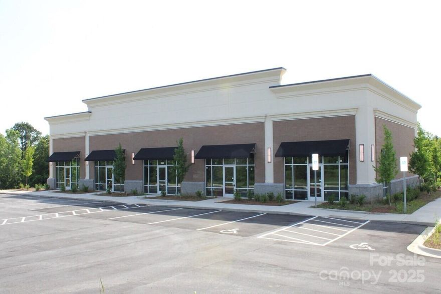 5,000 +/- SF • Brand-new shell construction • Settlers Landing in Concord

Settle into opportunity at Settlers Landing—moments from Lilly and Red Bull, plus walking distance to nearby shopping,  townhomes, and apartments. This newly delivered 5,000 +/- sq ft shell building can accommodate a single user or up to five individual tenants. Ideal for medical, professional, retail, or special-purpose uses. Sewer capacity is in place.

This cold shell is situated on 3.87 +/- acres, with visibility from Concord Parkway(Hwy 29). Minutes from Lilly, Red Bull, Charlotte Motor Speedway, and Concord Mills.