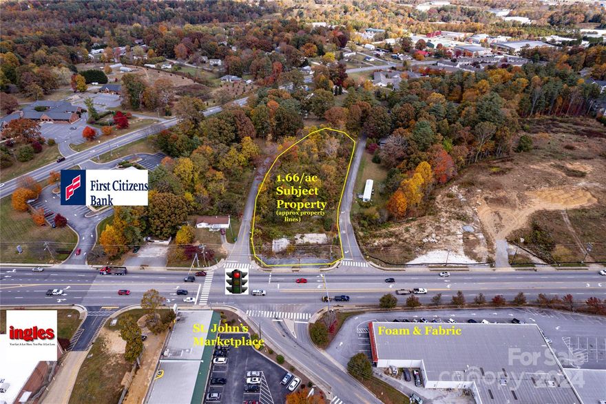 1.66 ac lot directly on Hendersonville Rd in Fletcher.  Located adjacent to Ingles in Fletcher and across the street from St. John's Marketplace.  Great location for fast food, medical/dental office, business, etc.  This lot has been recently cleared and is ready to develop.  

This lot can also be leased for $4,000/mo as a ground lease.