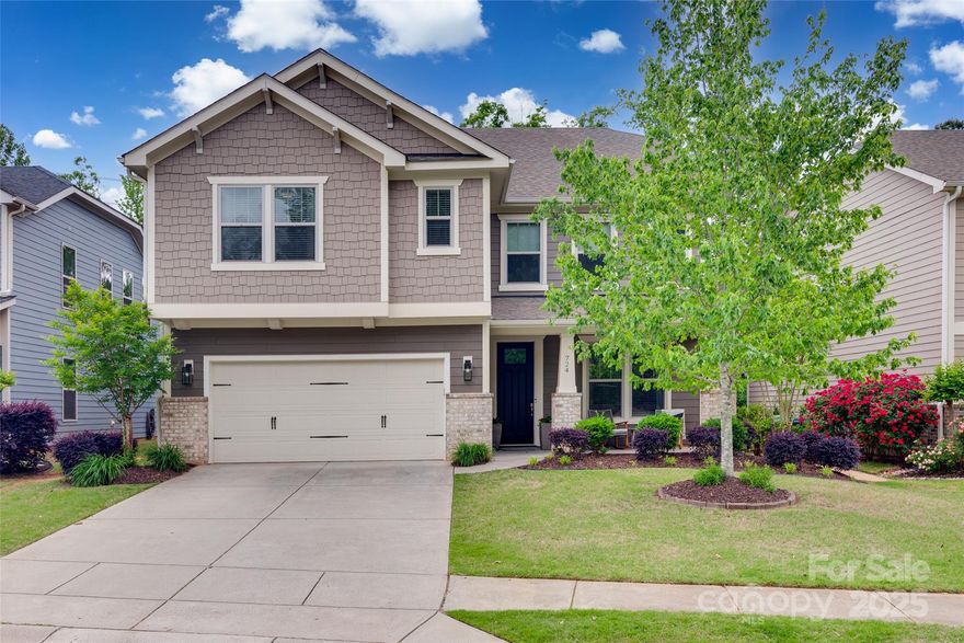 Must See! Gorgeous, move-in ready home in the highly sought-after Preserve at Riverchase! This beautiful updated home features an open-concept layout with a spacious dining room and well-appointed kitchen - perfect for entertaining. Step outside to your dream backyard, complete with covered patio, cozy fireplace, and lush landscaping, adjoining a community natural area. The main floor offers a dedicated office, half bath, and built-in drop zone. Upstairs, you'll find a luxurious primary suite with a spa-like bathroom and upgraded walk-in closet. Secondary bedrooms are generously sized with large closets, and there's a bonus room for added flexibility. This home and community provide the perfect lifestyle - amenities include a pool, playground, disc golf course, walking trails, pavilion, clubhouse, & river access. Additional features include a 2-car garage, solar panels & whole-home water filtration. Minutes to top rated schools, shopping, & dining and an easy commute to Charlotte.