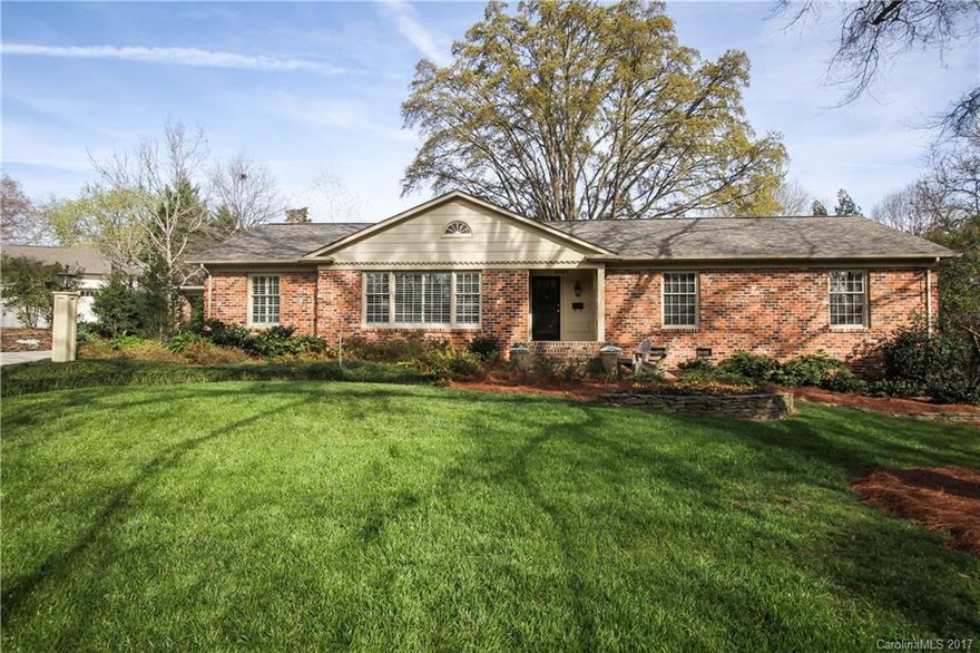 A Barclay Downs GEM-Full brick classic ranch w/basement. This home is FULL OF CHARM! Owner's Suite addition includes heated tile in bath, dual vanities & walk-in closets. An updated kitchen opens to family room and sunroom. Hardwoods thru/out, plus gorgeous moldings & built-ins all over. Bsmt. rec.room w/half bath & ample storage. South Park location on a coveted cul-de-sac with oversized deck that views gorgeous flat, private fenced yd. Hurry, this won't last! Add'l Feats. in media.