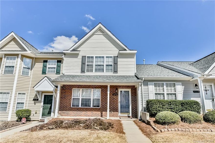 Awesome townhouse in sought after Indian Land in the Hanover neighborhood -Indian Land Schools. Brand new gorgeous hardwood floors throughout, brand new carpet, all new paint throughout.  Townhouse is the back of the neighborhood. Outdoor patio and extra storage unit. Features 2 master bedrooms each with their own bathroom and walk in closet. Completely move in ready and neutral space for your personal touch! Beautiful Community Pool. Close to restaurants and shopping. Bring your pickiest buyer