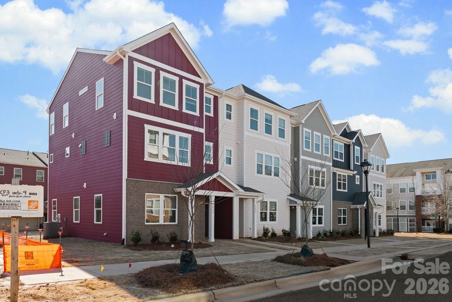 NEW CONSTRUCTION MOVE IN READY, BUILDER OFFERING $20,000 IN CLOSING COSTS! Discover upscale living in this modern three-story townhome in desired City Park Neighborhood! Featuring a flex space office/study on the main floor, as well as, three bedrooms and two full baths on the third floor with a half bath on the second. The open-concept second floor showcases a chef-inspired kitchen with stainless steel appliances, quartz countertops, tile backsplash and designer lighting. The primary suite offers plush carpeting, a walk-in closet, and a double vanity en-suite showcasing a floor to ceiling tiled shower. Enjoy a generous rear deck, perfect for entertaining, and the convenience of a private two-car garage. An unbeatable location a few miles from Southend and Uptown Charlotte, as well as, walkable to attractions such as Charlotte Regional Farmers Market, Starbucks, Chipotle, Panera and more! Schedule your showing today!