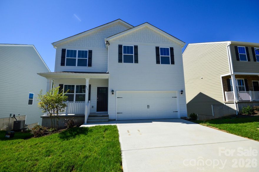 Welcome to Rydele Heights, our newest community North of Asheville. Conveniently located 5 minutes from Downtown Weaverville, with local shops, cafés, and restaurants. Nearby are Lake Louise Park and Beaver Lake which both have walking trails surrounding them. The main level features an open concept through the great room and kitchen as well as an additional flex space, all with nine-foot ceilings. All 4 bedrooms are located upstairs as well as the laundry for added convenience. The kitchen features shaker cabinets and beautiful countertops with island for additional space. This home also features an unfinished basement, awaiting your final touches! Smart home package included. *Home features are subject to change without notice. Internet service not included. Sq footages are approximate*