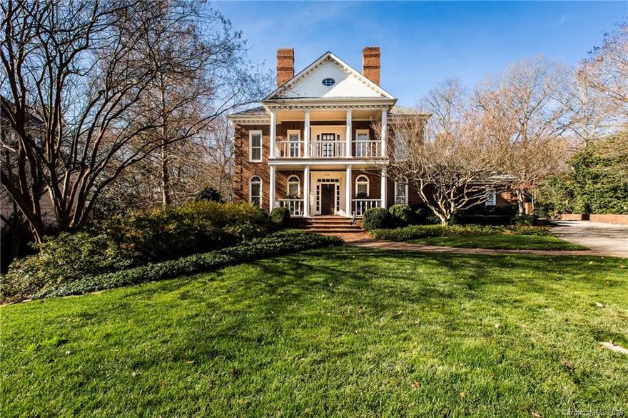 One of a kind home perfectly located in the heart of south Charlotte. Close to schools, country clubs & South Park shopping/dining. This home features 5 beds & 6 baths w/ a Master suite both on the main level & upstairs. The kitchen is a chefs dream including large breakfast area & screened porch with 1 of 7 fireplaces. The large basement is complete with a wet bar, billiards area, projector TV, wine cellar, exercise & game rooms. These are just some of the features in this amazing floor plan.