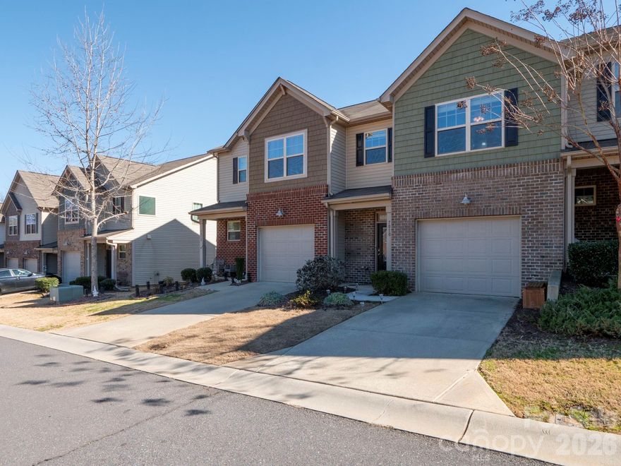 Great location in Indian Land, SC... Great community in The Grove. Located close to many great restaurants, shopping and entertainment. 2 Bedrooms/2.5 Baths. Each bedroom has access to a private bath. Laundry room located near the bedrooms. Open kitchen has large granite island with bar area and stainless appliances, including refrigerator and gas cooktop and a large pantry. All open to the cozy family room with gas fireplace. Large rear outdoor area with screened and covered patio. Walking distance to the pool and mailbox. One car garage and driveway. Garage floor has a concrete floor coating surface. Street parking available. Large park area with benches available directly across from the home.
A new Costco and Target recently opened in Indian Land.