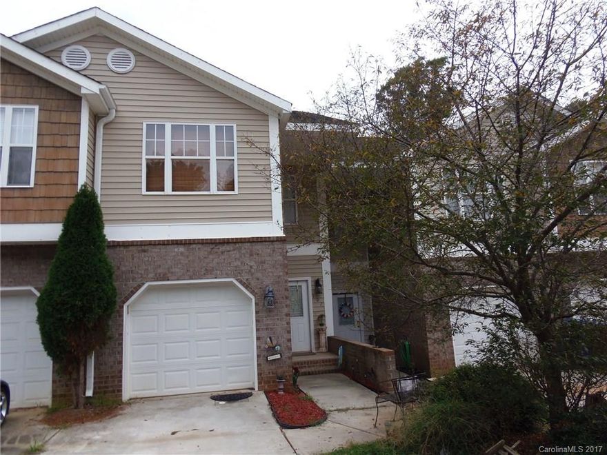 Great location in Mooresville! Within walking distance to the 47 acre Bellingham Park which offers playgrounds, walking trails, exercise course, tennis courts, soccer & baseball fields. This townhome offers a spacious living room, open kitchen w/refrigerator & flat top stove/oven. Laminate wood floors throughout living areas on first & second floor. Two large bedrooms each with full baths & tile flooring. Back patio area and open yard area behind unit.