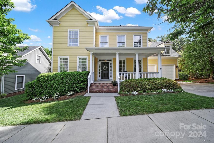Welcome to this Baxter Village home that has a charming southern porch, functional floor-plan, and a great backyard! Step inside the entryway and feel just how "homey" it is with a formal dining room to your right and bedroom w/french doors just to your left. Stepping back into the heart of the home is the kitchen with lots of storage, living room w/fireplace, and breakfast nook! You will love all the natural light w/the many windows that showcase the natural beauty of the backyard! Be sure to check out the covered patio and the paver patio that leads to a large flat grassy area! The primary bedroom is located upstairs and the moment you enter the french doors, you will love the room, large bath, and closet! Upstairs are two additional bedrooms, one full bathroom, laundry room, and a large bonus room. Be sure to check out all the great amenities that Baxter Village has with shopping and much more! Whole House PEX re-pipe in 2020 and Brand New Upper Level A/C Unit installed on 5/3/24.