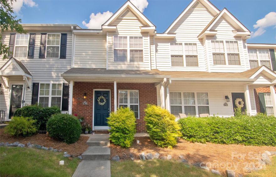 BACK ON MARKET - BUYER’S FINANCING FELL THROUGH. Rare opportunity to own a home in Lexington Commons! This 2BR/2.5BA has been lovingly maintained by the original owners. Brand NEW stainless appliances look great in this sunny kitchen. Plenty of space in pantry. First floor is laid out very well with large living room w/gas log fireplace and ample space in dining area. Huge storage closet on main level - goes all the way under the stairs! Nice half-bath on main level. Both bedrooms are upstairs - and both have ensuite full baths. Washer/dryer closet is conveniently located upstairs. Private patio with large storage room. Check out the awesome community pool! Conveniently located near I-77, shopping, tons of restaurants and just minutes to Charlotte. Come see!