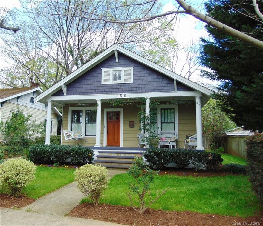 Cute, Cute, Cute Thomas Ave Bungalow!! Best curb appeal on the street. Walkable to all amenities. Great private  back yard with stone patio. Inviting entertainment space.  Kitchen has Stainless appliances, granite, & tile floor.  Large dining room opens to  Living room with fireplace. Plantation shutters throughout home. New custom Arts and Crafts front door has been installed. Also new windows installed on front of house. Newer HVAC system.  Midwood Gem.......