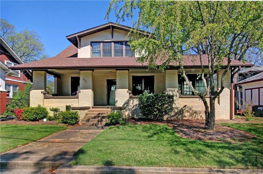 Most often you find a beautiful historic home, but it needs all the upgrades.  This home just needs your cosmetic touches.  It has new - since 2007 - roof, boiler, HVAC,, added bath, upgraded kitchen with granite countertops, refrigerator and range to stay, all new windows throughout entire house, security system.  Now all you need is the colors you want and the finishing touches for your own beautiful craftsman, all brick home in a beautiful historic area of Statesville.