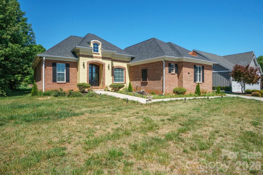 Location, location, location. Homes in this desirable subdivision rarely become available.
This almost-new 3-bedroom, 2-bath brick ranch offers the perfect blend of quality, style, and thoughtful upgrades throughout. From the moment you walk in, you’ll notice the attention to detail—starting with a custom kitchen featuring beautifully crafted cabinetry, granite countertops, a large island, and a breakfast nook, plus space for a full dining area. The upgrades continue beyond the kitchen. The living room, laundry room, and primary bath all feature matching custom cabinetry with granite tops, creating a cohesive and elevated feel throughout the home.
The spacious primary suite offers vaulted ceilings, a large walk-in closet, and a spa-like bathroom complete with a soaking tub, double vanity with granite countertops, and a separate shower.
Enjoy LVP floors throughout—no carpet in any room—along with a stunning double front door that makes a lasting first impression. Situated on a corner lot with a large two-car garage, this home truly checks all the boxes. A rare opportunity in a sought-after location.