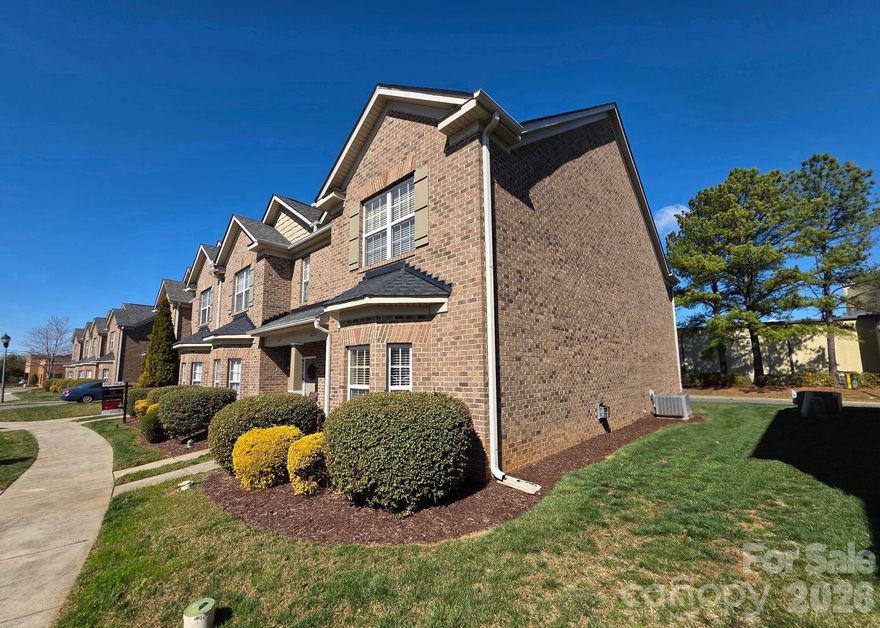 Your new townhome with timeless curb appeal and a well-designed floor plan offers comfortable, low-maintenance living in a convenient Charlotte location.

The exterior showcases classic brick construction, clean architectural lines, and established landscaping that frames the welcoming front entry. Inside, the main level features a spacious living area filled with natural light, creating an inviting environment for everyday living and entertaining. The open layout allows flexibility in furniture placement and easy flow between living, dining, and kitchen spaces.

The kitchen offers ample cabinetry and countertop workspace, making meal preparation efficient while remaining connected to the main living areas. Neutral finishes throughout provide a clean, move-in-ready feel and allow the next owner to easily personalize the space.

Upstairs, the primary suite serves as a comfortable retreat with generous closet space and a private en-suite bath. Additional bedrooms provide versatility for guests, home office space, hobbies, or other household needs. The secondary bath is conveniently positioned to serve the upper level.

An attached garage offers added convenience and storage capacity. Outdoor space provides an opportunity to enjoy fresh air while maintaining a manageable footprint.

This property is conveniently located near shopping, dining, and major roadways, offering practical connectivity while maintaining a residential setting.

Whether you are seeking a primary residence or an investment opportunity, this townhome presents a functional layout, classic exterior design, and a location that supports everyday convenience.

Schedule your private showing today.