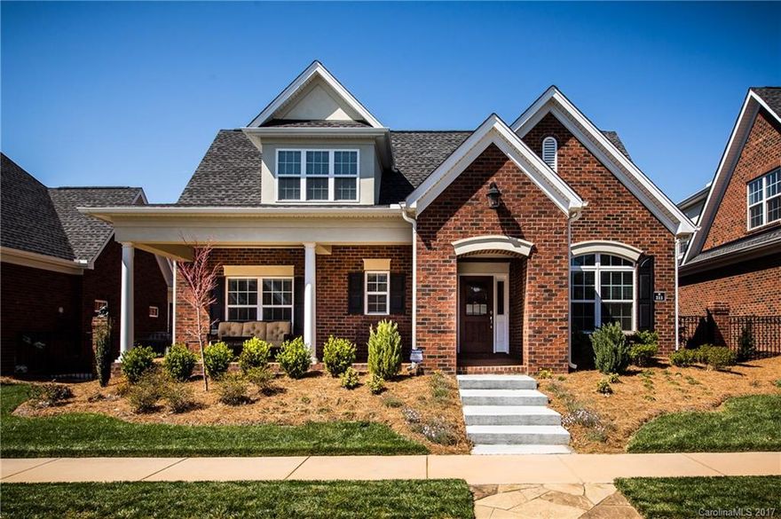 311 Quinby Way Rock Hill, SC. Welcome to this Easy Living & Maintenance  Free Epcon Home/New Style Community. This Spacious Brick home offers Open Floor Plan w/Southern Living Rocking Chair Front Porch, Private Screened Porch, & Newly installed Unique Courtyard, Walkway & Landscaping. Enjoy the Chef’s Kitchen w/Subway Tile, Granite C-Tops, SS Appl. & High-end Cab.  Rest easy in the Master on Main w/Large En-suite offering new Modernized closets, Storage Galore, & Lg. Bonus Upstairs w/Guest Suite