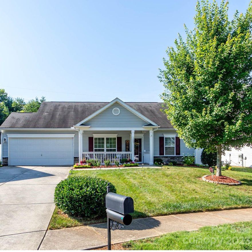 A seamless blend of elegance and comfort create the ambience for this immaculate home. From the enchanting tree-lined and enclosed backyard onto the sunny back porch this home offers a lifestyle.  Two spacious bedrooms, 
main with dual vanities, Family bathroom, plus a study / sunroom that offers lots of natural light. The open floor plan creates a sense of expansiveness while being a warm and inviting space for all who come into this home. Extra large two car garage, long driveway. Minutes to downtown Clover restaurants. Don't miss out!