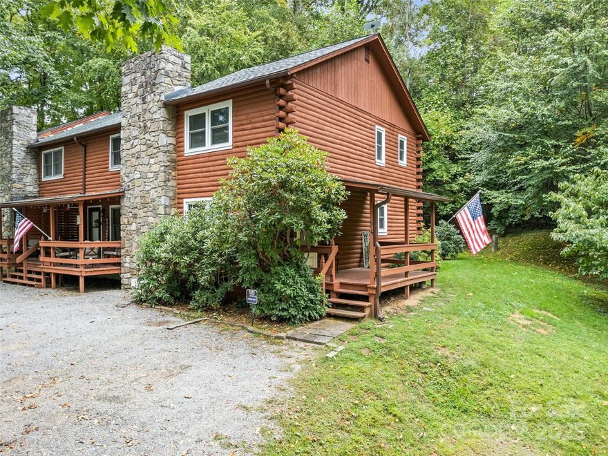 Experience the charm of mountain living in this log townhome in Maggie Valley. This rare end unit offers added privacy within a small community of just four homes and comes with a premium parking space for convenience.

The inviting two-story layout features a main level with living area, kitchen, half bath, and laundry on the main, designed for easy everyday living. Upstairs, you’ll find two comfortable bedrooms and a full bath, creating a private retreat. The roof was replaced in 2023, offering peace of mind and long-term value.

Set in a prime location, this home is just minutes from downtown Maggie Valley and less than 10 minutes to shopping and dining on Russ Avenue, while still surrounded by the natural beauty of the Smoky Mountains. Ideal as a low-maintenance primary residence or a lock-and-leave second home, this property combines rustic character with modern convenience.

HOA fee covers water, yard maintenance, and beginning in 2026, it will cover pest control on a quarterly basis. New roof in 2023, gutters 2024, and new hot water heater in 2025.