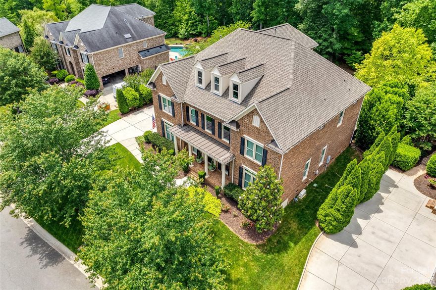 Do not miss this IMPECCABLE home in Weddington's most desirable neighborhood, Brookhaven. Located on a quiet, cul-de-sac street with a serene, wooded lot, this tranquil oasis could be your next home. The full guest suite on the main level is perfect for multi-generational living. The second floor features a spacious primary with custom closets and a private office. Second floor also has 3 secondary bedrooms, 2 more bathrooms, bonus room and laundry. The third floor has something for everyone- another bonus room/gym, full bathroom, wet bar with beverage fridge and an amazing HOME THEATER!!! Do not miss the 24 foot long walk-in attic space too. Entertain guests on the beautiful patio with its own outdoor grill (dedicated gas line) and fire pit area. Brookhaven is well-known for its resort style community amenities- pool, tennis courts, basketball court, playground and clubhouse (w/fitness center). Walking trails lead you to the elementary school too. Could this be your forever home?