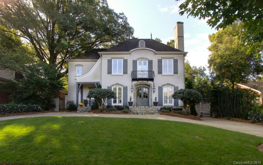 Fabulous custom home built by Steve Kaleel. Impeccable detail & construction. Elegant entry, handsome cherry paneled library w/ coffered ceilings, gas fireplace & custom built-ins. Well equipped kitchen opens to breakfast area. Spacious family room with fitness studio w/ sauna. Guest room on main floor with master suite & 3 additional bedrooms with custom designed closets and private baths upstairs. Private yard with electronic gate, blue stone patio and swimming pool. Detached 2 car garage