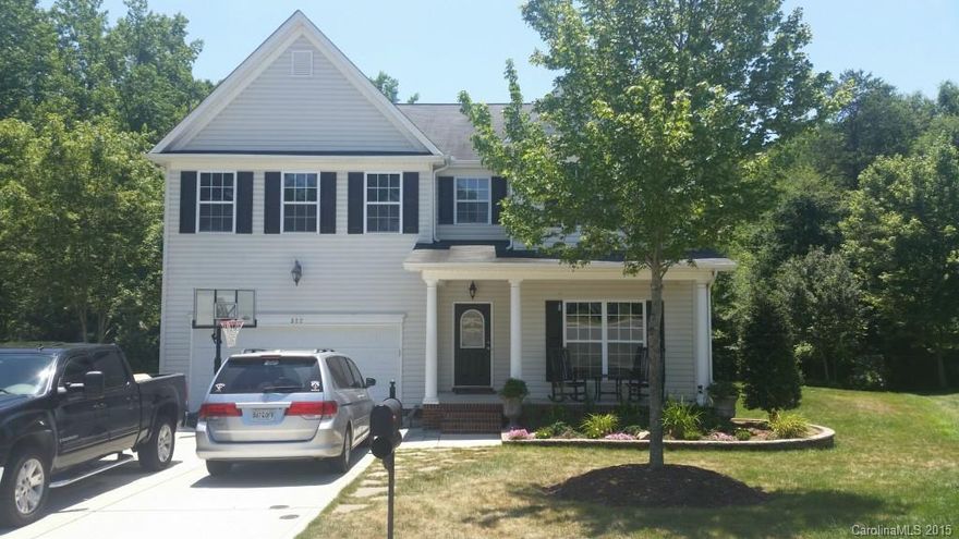 Welcome Home!! This Beautiful 2 story 5 bedroom Cul-De-Sac  home has a bright open floor plan. Kitchen open to family room, glass tile backsplash, Double Oven & eat-in Kitchen. Sun porch overlooking the woods and lush landscape. Nice big wood deck with cut-out for a grill. Huge master bedroom and walk-in closet. Remodeled Master Bathroom. Clover School District. Stainless Steel LG refrigerator in garage conveys with the home. Move in ready!!