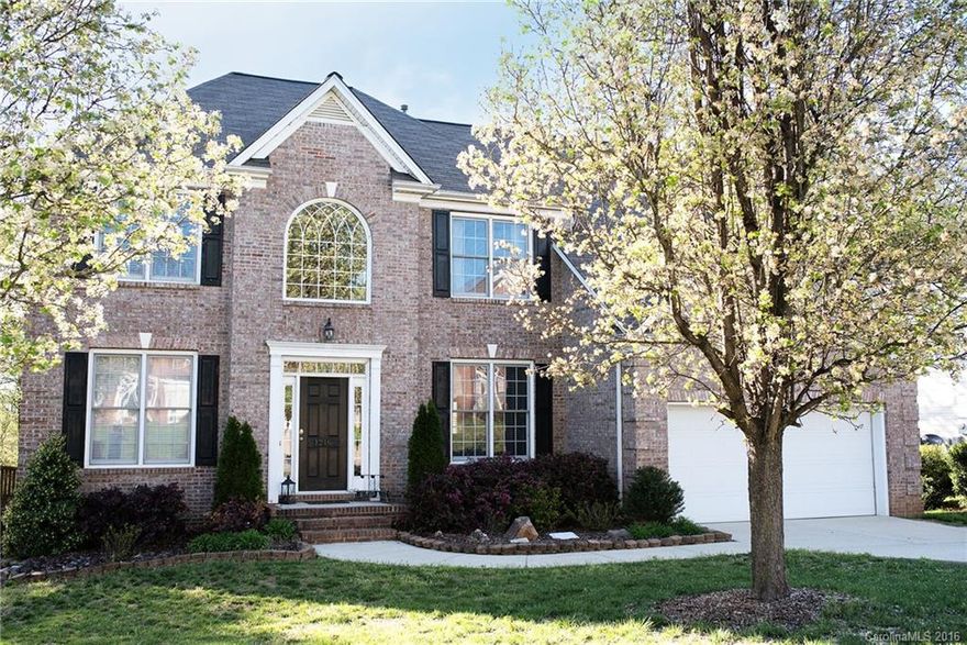 Spacious home with open family/kitchen floor plan. Newly renovated kitchen with marble countertops and stainless steel appliances. Beautiful hardwood floors throughout most of the downstairs. Located in a desirable neighborhood and in a cul-de-sac setting. Backyard has a beautiful in-ground pool, outside speaker system, deck and large kid's playhouse. Walking distance to Publix and neighborhood amenities.