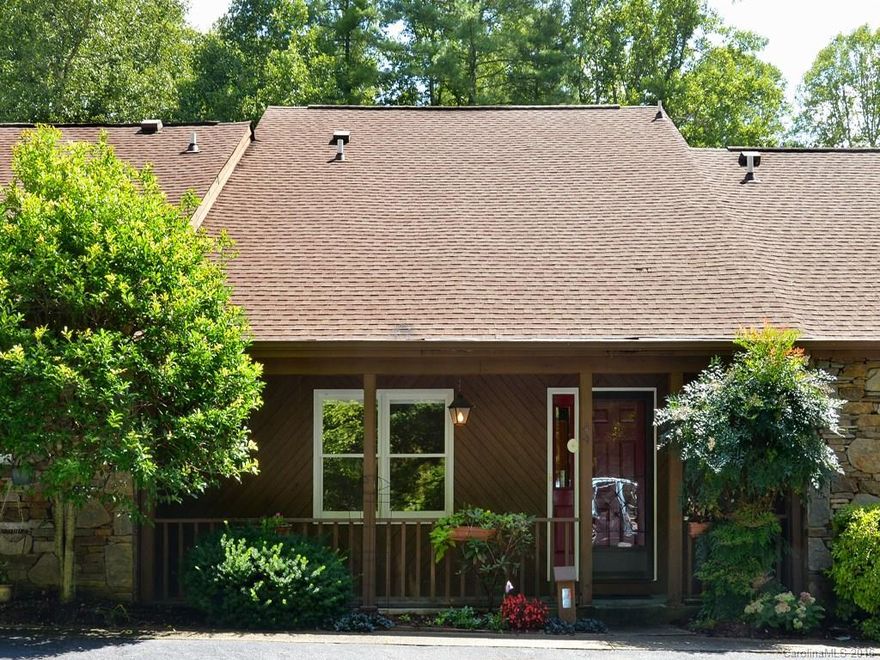 Spacious, bright living area with high ceilings and easy entry from outside.  Master with bath and laundry on the main.  2 bedrooms and a bath upstairs. Enclosed sun porch with gas heat extends living area. Semi-finished area in the basement is partially heated/cooled with a bathroom. HOA includes pool access.