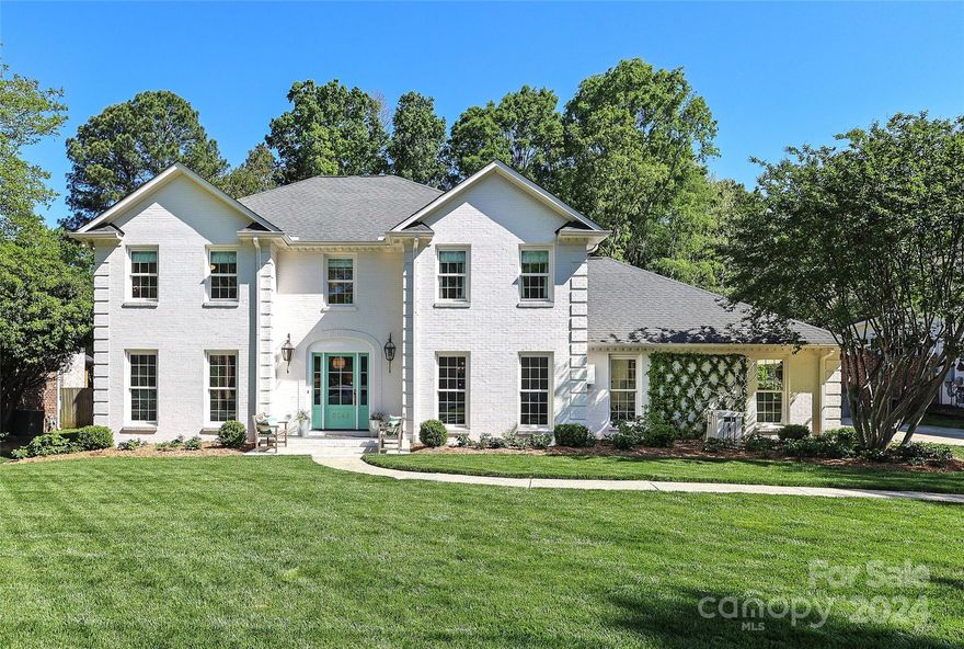 Stunning fully renovated Sharon Woods home with impressive natural light and designer finishes throughout. Chef’s kitchen includes marble countertops, custom backsplash and island, Thermador appliances with paneled fridge/freezer, beverage center, and hidden pantries. Family room off kitchen with fireplace and built-ins plus sunroom which serves as additional living/play space. 4 beds + 2 full baths upstairs, including primary bedroom with sitting area and large walk-in closet with built-ins and laundry shoot. Primary bath has large walk-in, multi-function shower, double vanity, marble details, and hidden closet. Ideal for entertaining, the large bluestone patio with fireplace and TV opens to a flat, professionally landscaped backyard - don’t miss the secret garden! Laundry with drop zone plus attached 2-car garage with utility sink and extra storage room. Other updates: tankless water heater, vapor barrier, insulation in crawl and attic, new garage door. Convenient SouthPark location!