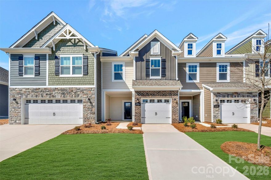 Welcome to the Catawba! Walking in from the private side entrance you'll be greeted with an open and inviting floorplan. The kitchen is equipped with stainless steel appliances, a kitchen island and granite countertops. With our open floorplan, you have easy access to the family room to enjoy conversation and quality time. With enough space to easily fit a sectional, coffee table and other furniture, the family room is the perfect spot to unwind. Through the rear sliding door is a private patio, ideal for entertaining or enjoying a morning coffee. The main level of the home has been finished with easily maintainable EVP flooring to allow quick cleaning. Upstairs you'll be greeted with a spacious loft to add an extra entertaining space or movie room. There are two additional bedrooms and a shared full bathroom with a dual vanity to maximize comfort and privacy. The laundry room is centrally located to ensure laundry days go smoothly. Finally, the Owner's suite is fit for royalty, with a tray ceiling, natural lighting and plenty of space to fit a king size bed. The ensuite will have you feel as if you're in a spa, with a tiled shower and dual vanity. The expansive walk-in closet is sure to accommodate any size wardrobe. Welcome to your new home!