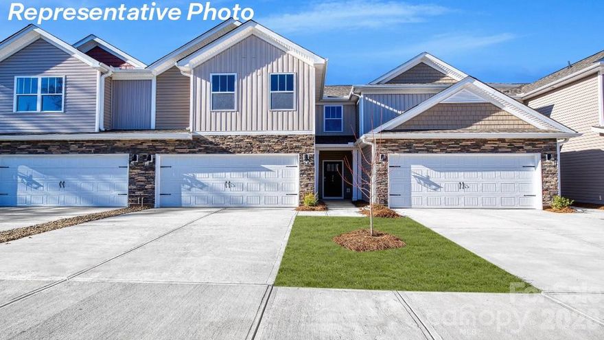 The Linville is one of our two-story townhome floorplans featured at Skybrook Corners in Concord, North Carolina, conveniently located just north of Charlotte. This townhome offers 2,439 sq. ft. of living space, 4 bedrooms, 3 bathrooms, and a 2-car garage. Upon entering the home, you’re greeted by the inviting foyer that leads you to the kitchen on the right, which overlooks the dining room and living room, and features stainless steel appliances, quartz countertops, and spacious walk-in pantry, and an island perfect for cooking or entertaining. Just off the living room you will find your first secondary bedroom connecting to a full bathroom ensuring privacy and conveniency. Out back is the patio, perfect for outdoor entertaining or enjoying beautiful weather. Elevating up to the second floor you will find your primary bedroom which boasts a walk-in shower, a bathtub, dual vanity with plenty of sink space to share, a roomy walk-in closet, and a water closet for ultimate privacy. The loft offers a flexible space that can be used as a media room, playroom, or fitness space and conveniently connects to a full bathroom with a tub-shower combo. The laundry closet is just off the loft. The two secondary bedrooms provide ample natural lighting, and a storage closet is nestled in the corner of the loft. With its thoughtful design, spacious layout, and modern conveniences, the Linville is the ideal place to call home at Skybrook Corners. Contact us today to schedule a tour!