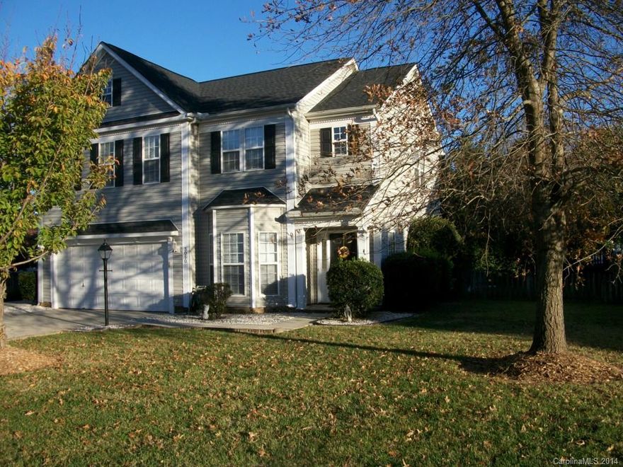 Kit with tons of cabinet space, solid counter tops, ceramic tile floors open to Family room with gas fireplace and extra lg windows. Morning Room off Kit with ceramic tile floors. Very Open Lg Master Bedroom with trae ceiling and large wlkin closet. Master Ba with sep whirlpool tub and wlkin shwr. Two additional roomy bedrooms up and an open loft/sitting room. Awesome private back yard with an extensive concrete patio, fenced yard and storage bld. 2014 HVAC, ROOF, CARPET PAINT.  Move in Ready