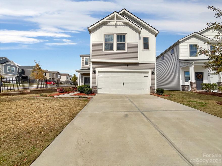 This beautiful home is the perfect place to call home! With its natural color palette and fresh interior paint, this home is sure to please. The kitchen is well equipped with a center island and a nice backsplash. The master bedroom has a walk-in closet, and the other rooms provide flexible living space. The primary bathroom has double sinks and good under sink storage. Enjoy the outdoors in the fenced-in backyard with a sitting area. This home is sure to go quickly, so don't miss out!