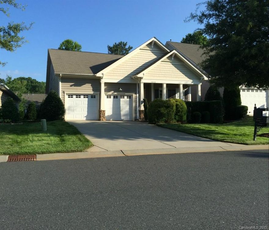 Highly Sought After Westbury Plan in the Popular SC Indian Land Market.  This is a Beautiful Turn Key Home w/ New Carpet & Ceramic Tile.  Freshly Painted throughout.  Home Offers 12' Ceilings, Two Bedrooms on Main Level Including a Study/Office w/ French Doors.  Large Bonus Upstairs w/ Full Bath & Closet.  Stately Entry Hall.  Private Rear w/ Screened Porch.  HOA Includes Lawn Maintenance, Garbage Service,  Community Pool & Clubhouse.  Conveniently Located.  Listing Broker related to Seller.