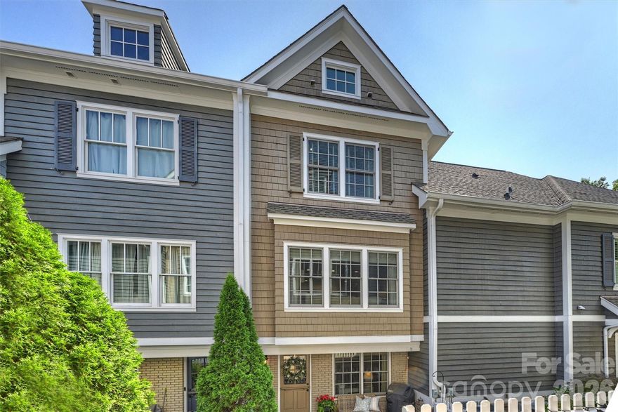 The Cottages on Euclid is a charming townhome community ideally located in Dilworth, just blocks from South End. Private patios and classic gas lanterns create an inviting first impression and set the tone for this cottage-style home.

The main level features a flexible bonus space—perfect for a home office, gym, or additional entertaining area. Upstairs, large windows fill the living spaces with natural light, highlighting tasteful renovations and an easy flow into the kitchen and dining areas. The kitchen has been fully updated with new countertops, backsplash, and hardware.  Kitchen features gas range, pot filler, stainless steel appliances and bar seating.

Upstairs has been upgraded to all hardwoods in the hallway and bedrooms.  Both bedrooms are generously sized, each with access to a full bath for comfort and privacy. The primary suite includes a double vanity, linen closet, and a spacious walk-in shower.

A one-car garage adds everyday convenience, while the prime location puts you just minutes from Uptown, Atherton Mill, a growing collection of boutiques and restaurants, and light rail access.