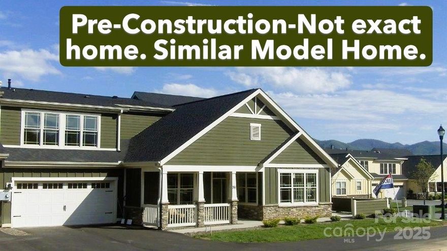 Pre-Construction- Where the Living is Easy. New Construction to begin in Fall of 2025. Time to make your color and finish selections. This is the last new townhome to be built. Enjoy the Award Winning Sandburg townhome with main level living. 2  bedrooms, sunroom, 3 full baths, bonus suite over the garage. Generous storage. 2 car garage, plus features like: open great room with vaulted ceiling, large kitchen, laundry room, pre finished wood flooring, tile, carpet, granite tops, tankless gas water heater, gas fireplace and more. Let the HOA do the yard chores and enjoy the clubhouse, swimming pool, fitness room and community activities. Only 15 Minutes to downtown Asheville but feels like a world away with serene countryside views.  All photos are of similar models.  The last new townhome to be built. Come enjoy a new carefree, low maintenance lifestyle.
A proposed exit off I-40 near Liberty Rd to tie into Hwy 19/23, adjacent to the Vistas of Westfield property.