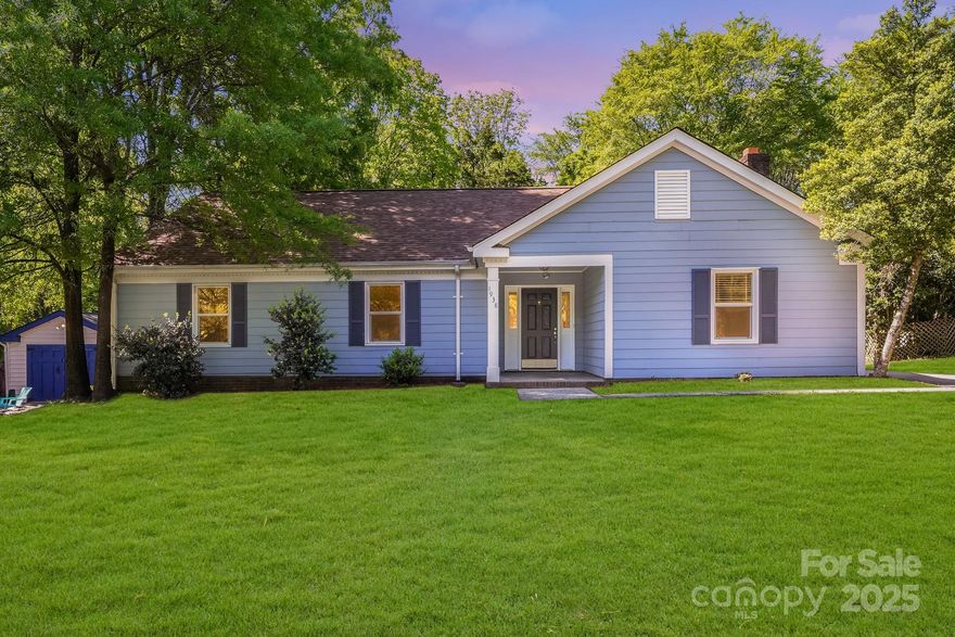 Welcome home to 1938 Dembrigh Lane. Nestled into the quiet Wexford subdivision, this turnkey ready home is located only 20 minutes away from center city Charlotte! The home has been fully renovated inside and out with a new roof, HVAC system and heat pump. Step inside to discover a gracefully flowing floor plan, designed with both everyday living and effortless entertaining in mind. With two family room areas, this home boasts a spacious 2,096 square foot floor plan. Whether you're relaxing in the large living area in front of the fire, enjoying quiet evenings on the serene screened in porch, or hosting guests, this home offers a lifestyle of ease and privacy. Seller has cared for the home for over 30 years now. Don't miss this opportunity to place your roots in this established Charlotte neighborhood with NO HOA.