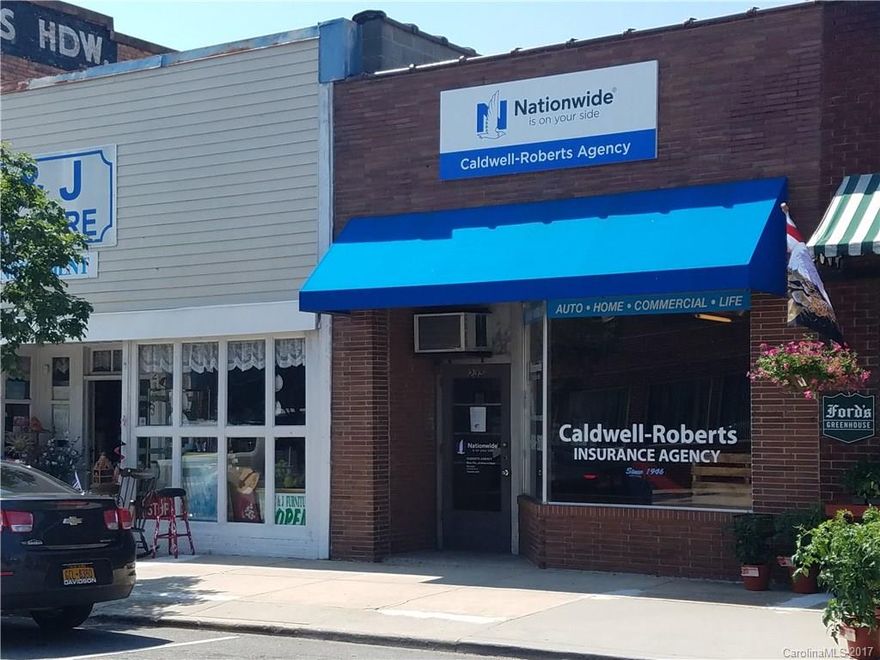Two buildings with long term tenants willing to stay and sign long term leases.  Buildings have new upgrades including new paint, floor coverings, a new HVAC unit, new bathroom in one unit, new kitchen area with counter tops and cabinets.  This represents a great investment in the up and coming Gastonia Downtown Central Business District.