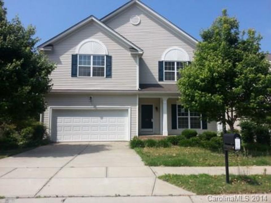 Large open floor plan 4BD/2.5BA with bonus room/loft. Large formal LR & DR. Huge great room opens to kitchen. Gourmet kitchen w/ granite countertops, large island & cherry cabinets. Iron stair spindles. Master BR w/ trey ceiling. Master BA w/ garden tub & separate shower. All bedrooms have walk-in closets. 2nd floor laundry room. Private fenced lot. Priced to sell. Sold As-Is.