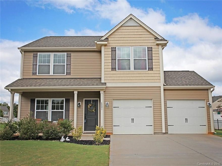 Stylish Beauty with a Large, Level Lawn in Pool Neighborhood! Front Porch & Back Patio. Featuring: ALL Granite in kitchen and all baths, hand scraped engineered hardwoods on main, privacy blinds, modern lighting & ceiling fans throughout. Such an open flow w/Great Room AND Living Room PLUS versatile Loft! Stunning Kitchen with rich cabinetry, work island, granite, designer tile back splash & SS appliances. Set between Fort Mill & Ballantyne shopping & restaurants yet just minutes from Charlotte!