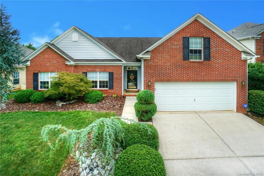 Lovely Ranch Home w/Bonus Over Garage Now Available in Northstone! Spacious Floorplan Offers Gorgeous Engineered Hardwoods. Granite, Stainless Steel Appliances & Ceramic Tile Complete the Kitchen. Fabulous Sunroom Provides Great Possibilities. Large Master Suite w/Trey Ceiling & Walk In Closet. Master Bath Features Double Vanity, Garden Tub & Separate Shower. Oversized Rear Deck Overlooks Exceptionally Private & Well Landscaped Back Yard w/Pond.  Home Wired for Surround Sound. Great Floorplan!