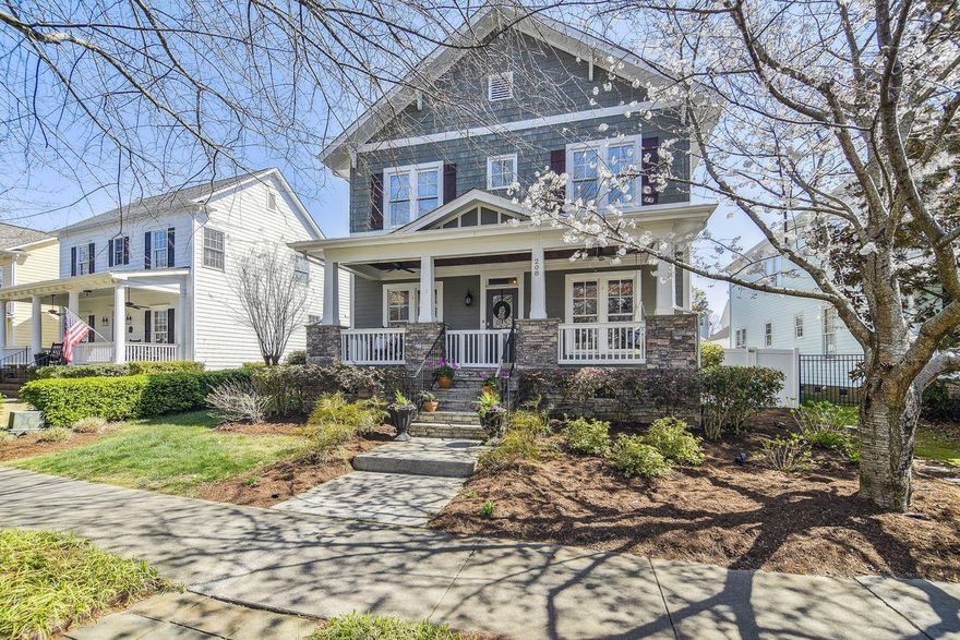 Welcome home to Baxter Village in Fort Mill, SC! This beautiful home has an open floor plan featuring tons of natural light, a spacious kitchen and main living area with fireplace and gas logs.  Upstairs you'll find a spacious primary bedroom and generous secondary bedrooms. Relax and entertain outdoors on the rocking chair front porch or by the stone fireplace on the fabulous extended screened back patio. Baxter Village is known for its numerous community amenities including 2 pools, 2 clubhouses, parks, tennis courts, trails, multiple pocket parks and seasonal events, festivals, Market Street restaurants & retail! Fort Mill Schools and lower York Co. taxes!