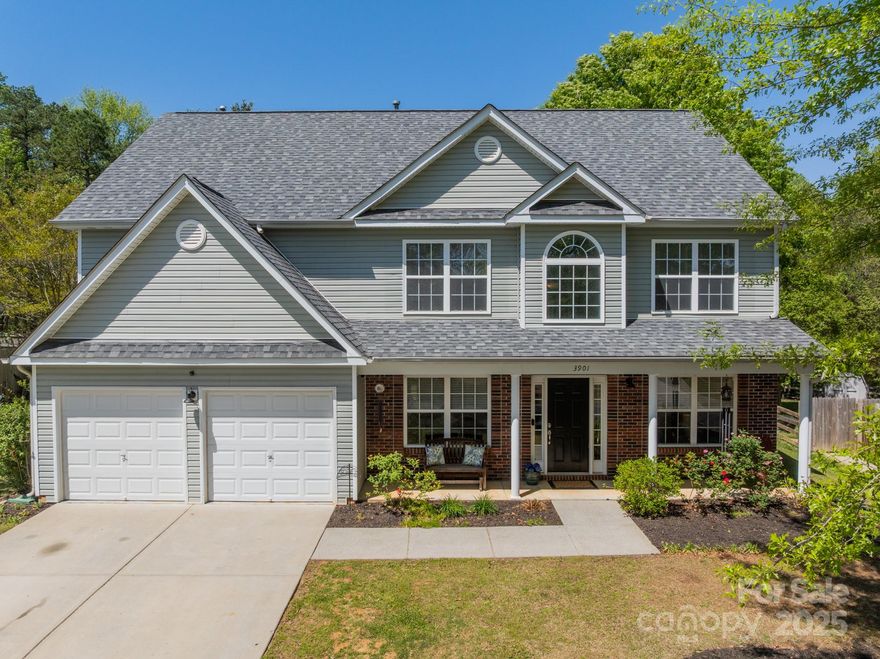 Welcome to this beautiful 5-bedroom, 3-full bathroom home nestled on a picturesque tree-lined street in Fort Mill. This spacious residence offers the perfect blend of comfort and functionality, with a thoughtfully designed open floor plan ideal for everyday living and entertaining alike. New LVP flooring and carpet (2023). Office with french doors and first floor bedroom and full bath provide ample space and convenience for family and guests.

Upstairs step into a large primary suite featuring a generous en-suite bath with walk in closet, creating a peaceful retreat at the end of the day. The home boasts three other bedrooms and a bathroom upstairs along with the laundry room.

Enjoy outdoor living with a welcoming front porch and private back patio, all set against a serene, wooded backdrop with flat yard. The nicely sized yard offers plenty of room to relax, play, or garden in a peaceful, natural setting. Shed to remain! Hot tub does not convey. Showings begin Saturday April 12!