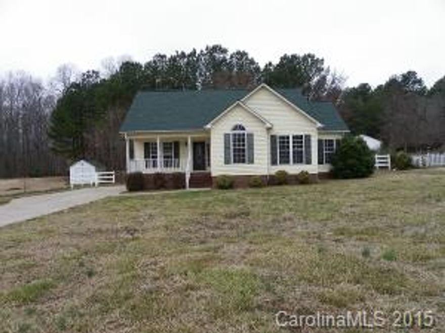 Charming Ranch home with new floor coverings.  interior paint and appliances. Large level lot with view of mature trees from the deck, close to Lake Wylie and Clover schools.This is a Fannie Mae HomePath property.