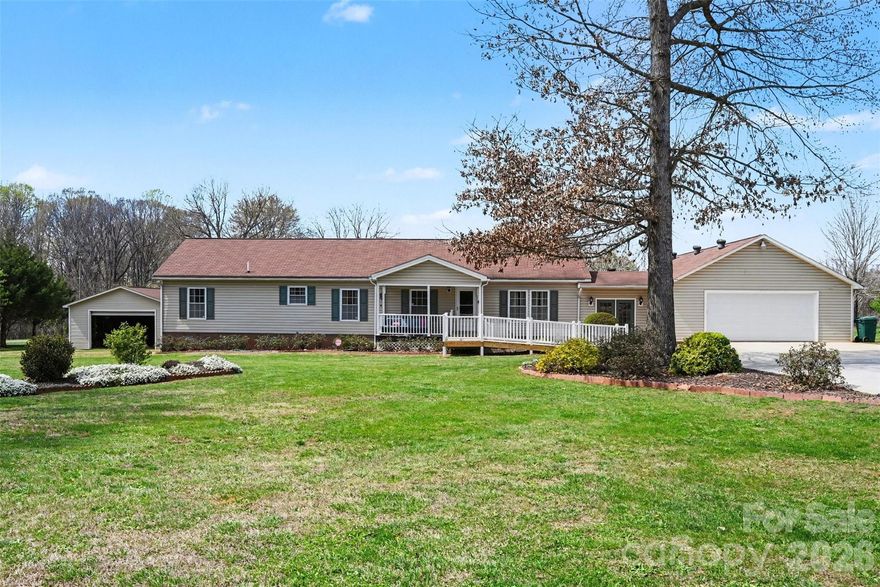 Welcome to a beautifully maintained home offering space, flexibility, and value, all set on a full acre of land. This property has been thoughtfully updated throughout and is truly move-in ready, giving you peace of mind from day one. Enjoy the rare combination of both an attached and detached two-car garage—perfect for extra vehicles, storage, or use as a workshop or hobby space. The additional backyard shed adds even more functionality for tools, equipment, or outdoor projects. Inside, you’ll find a home that has been exceptionally cared for, with modern updates that enhance both comfort and style. All appliances convey, making your move even more seamless. Recent improvements, including a newer roof and a brand-new window air unit, help ensure efficiency and long-term durability. The home offers at least FIVE rooms that can be used as bedrooms, providing great flexibility for a variety of living needs. Per county records, the septic system is permitted for three bedrooms. With plenty of room to spread out both inside and out, this property offers the ideal balance of privacy and convenience—perfect for those looking for extra space without sacrificing accessibility. NOTE: two bedrooms were added on and were most likely not permitted. The septic tank was installed originally for 3 bedrooms. The septic tank has never had any issues.